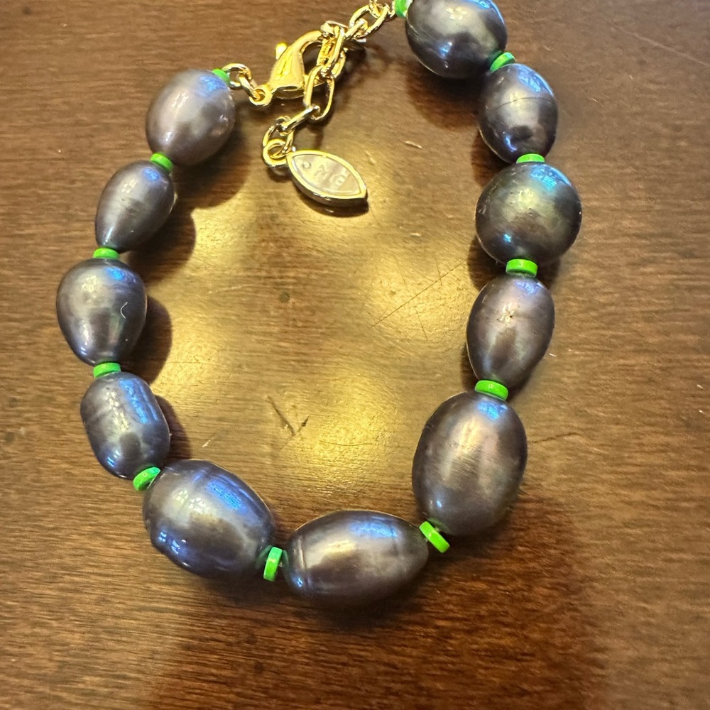 NWOT mignonne gavigan black pearl bracelet